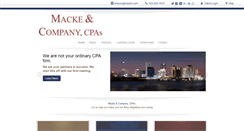 Desktop Screenshot of mackecpas.com