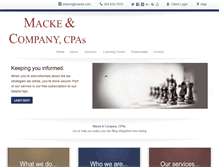 Tablet Screenshot of mackecpas.com